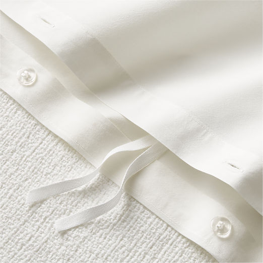 Ciebon Organic Cotton Warm White Full/Queen Duvet Cover