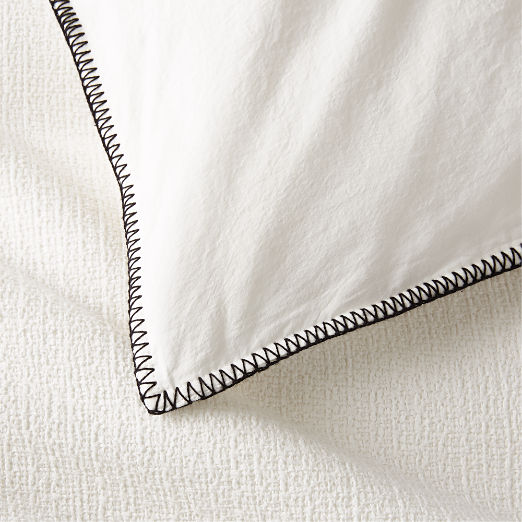 Ciebon Organic Cotton Warm White King Duvet Cover