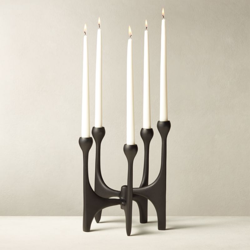 View Cinq Black Multi Taper Candle Holder details