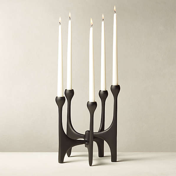 Diante Antique Brass Hurricane Candle Holders
