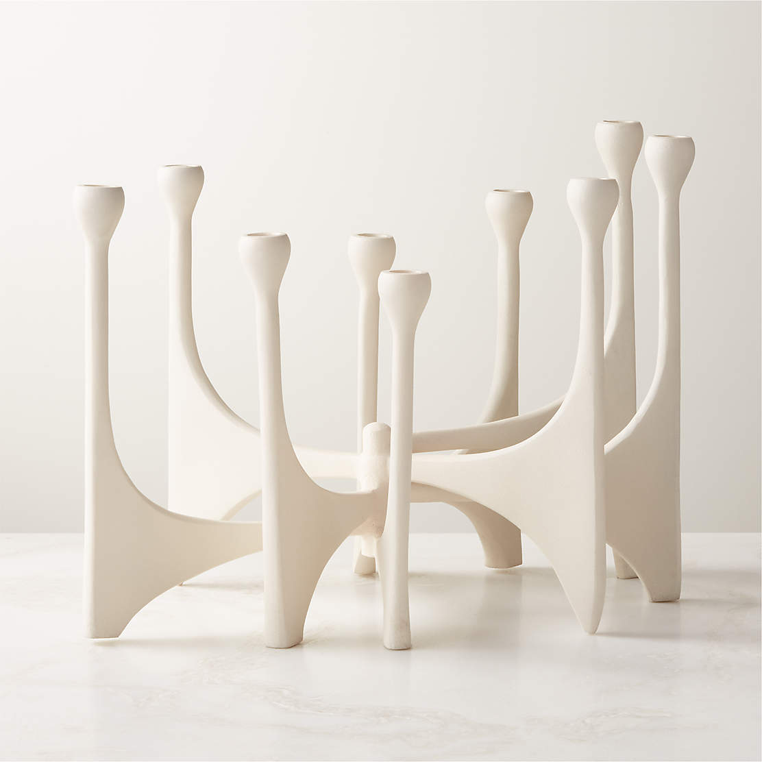 Cinq Black Multi Modern Taper Candle Holder + Reviews CB2