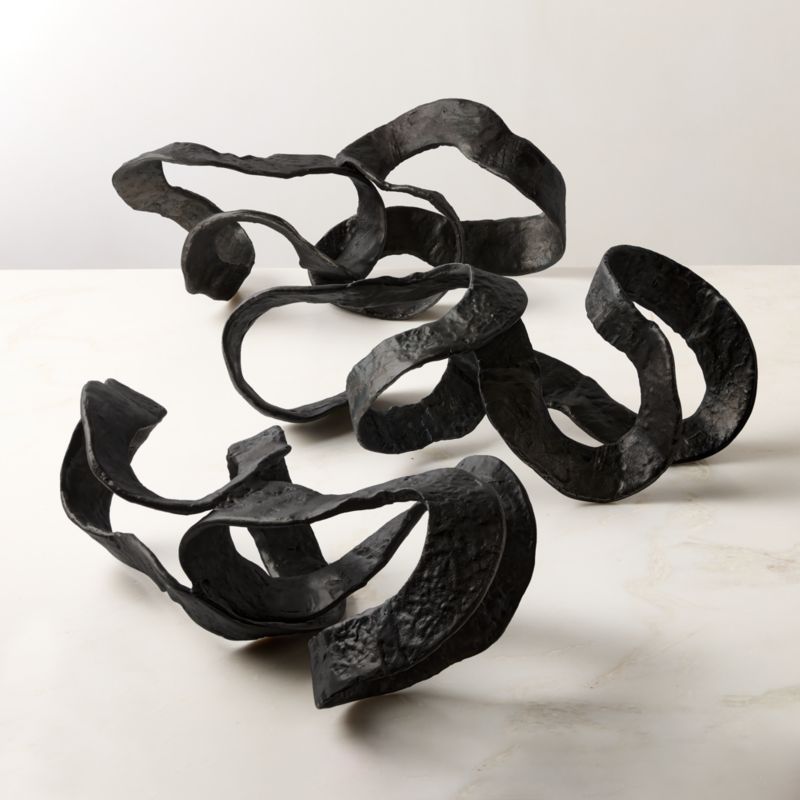 Cinta Black Aluminum Sculpture - image 2 of 3