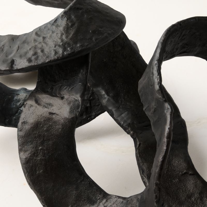 Cinta Black Aluminum Sculpture - image 1 of 3