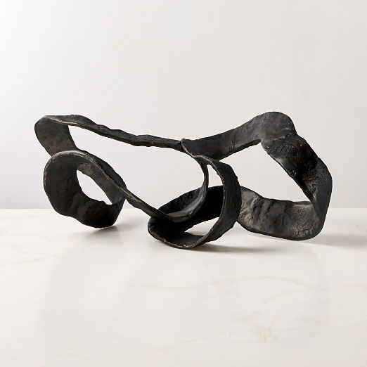 Cinta Black Aluminum Sculpture