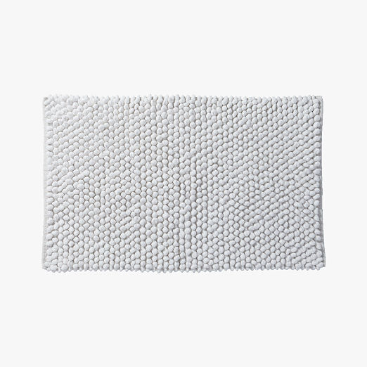 White Bath Mats CB2