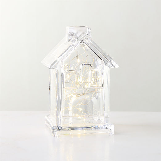Clara Glass Cottage Holiday House 6.75"