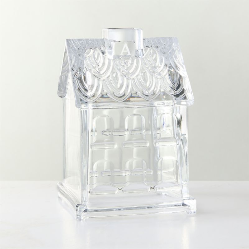 Clara Glass Gingerbread Holiday House 7.5" - image 2 of 5