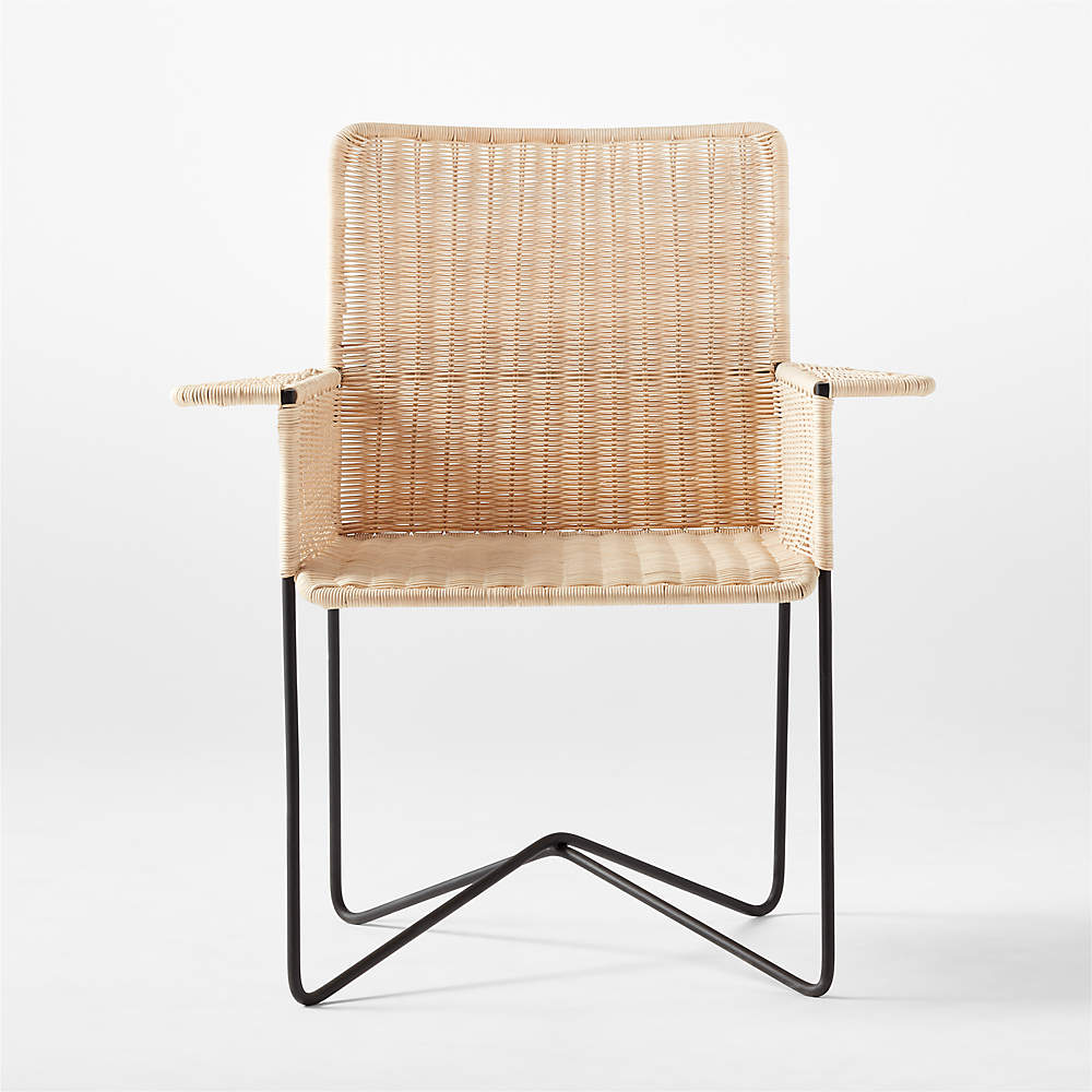 Cb2 wicker online chair