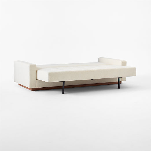 Claremont 87.75" Ivory Boucle Sleeper Sofa