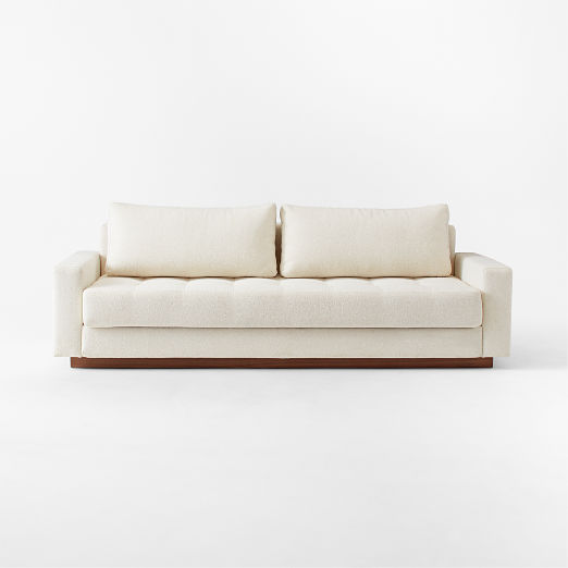 Claremont 87.75" Ivory Boucle Sleeper Sofa