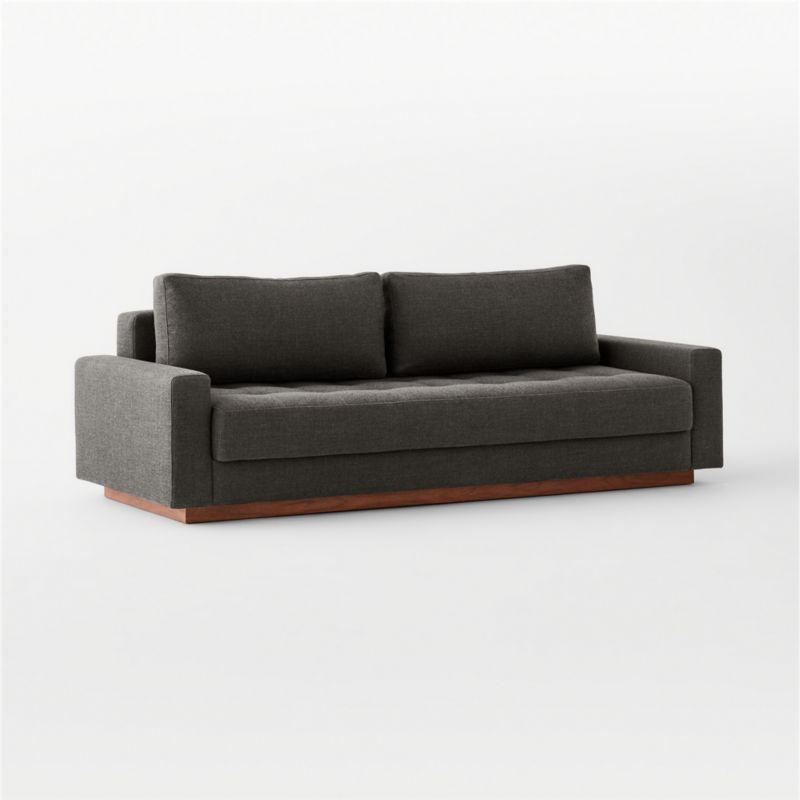 Claremont 87.75" Dark Grey Sleeper Sofa - image 4 of 8