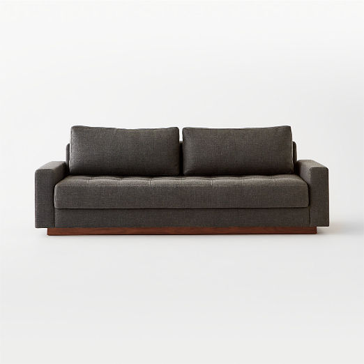 Claremont 87.75" Dark Grey Sleeper Sofa