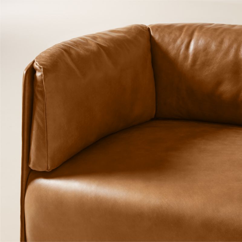 Clarendon 80" Saddle Leather Sofa - image 6 of 7