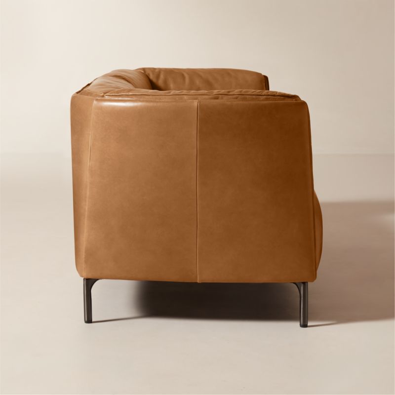 Clarendon 80" Saddle Leather Sofa - image 3 of 7