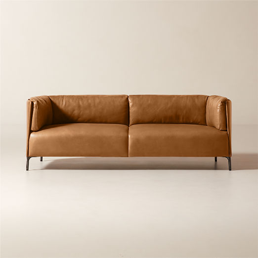 Clarendon 80" Leather Sofa