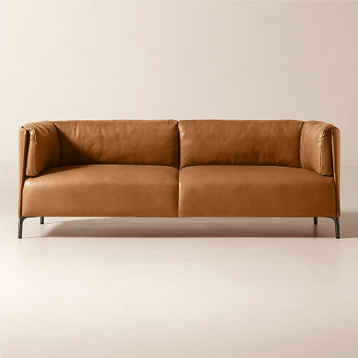 Clarendon 80" Leather Sofa