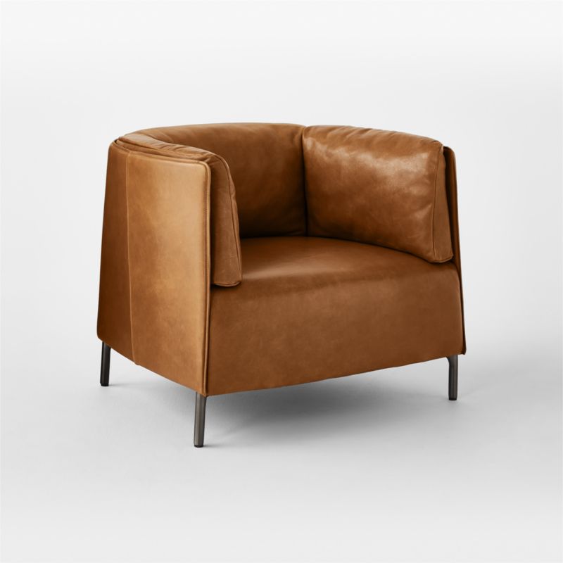 Clarendon Saddle Leather Accent Chair - image 8 of 14