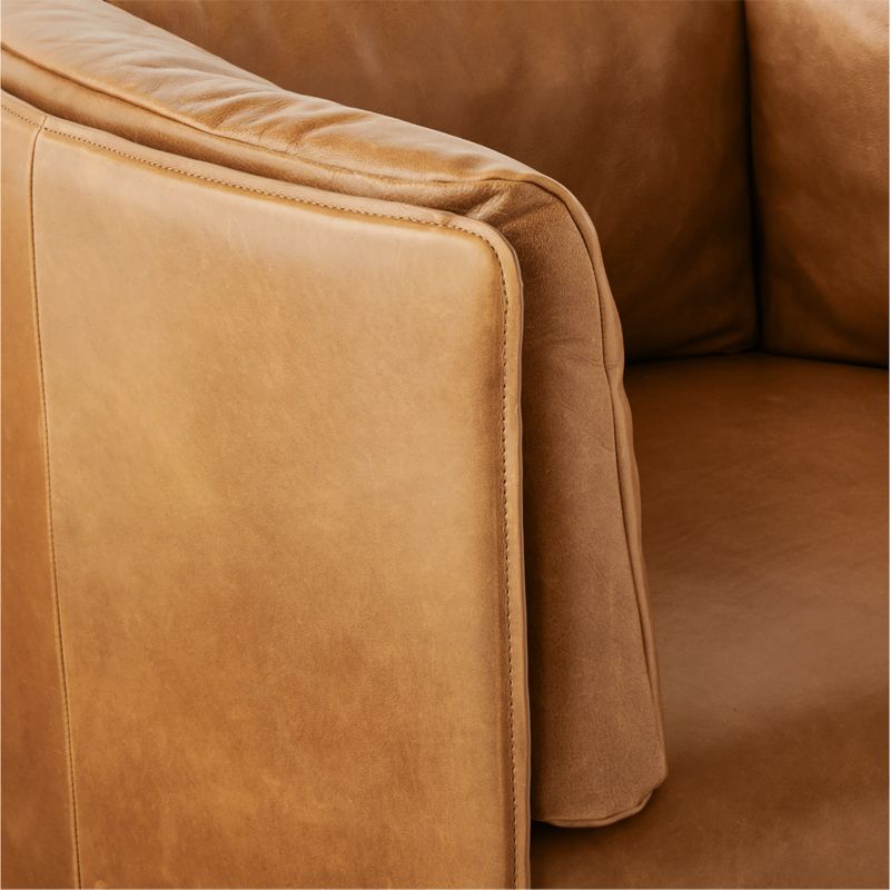 Clarendon Saddle Leather Accent Chair - image 11 of 14