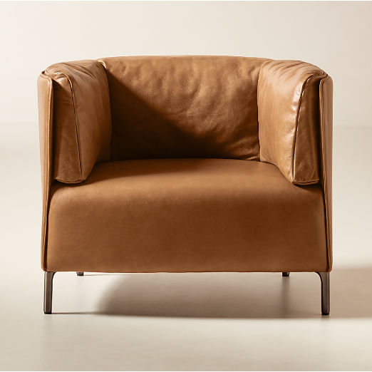 Clarendon Saddle Leather Accent Chair