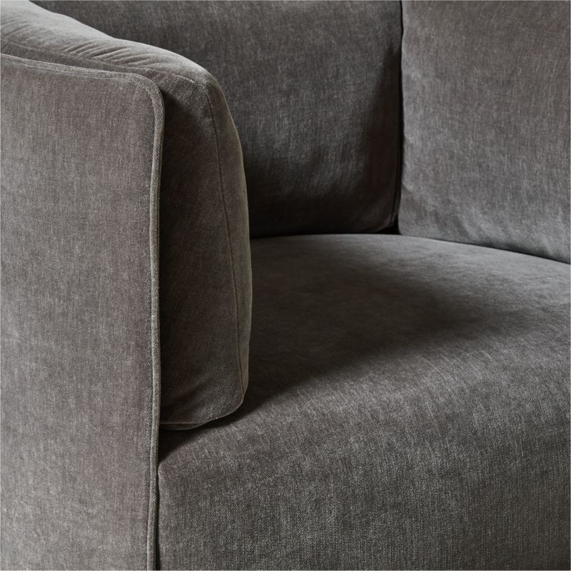 Clarendon Light Grey Fabric Accent Chair - image 5 of 7