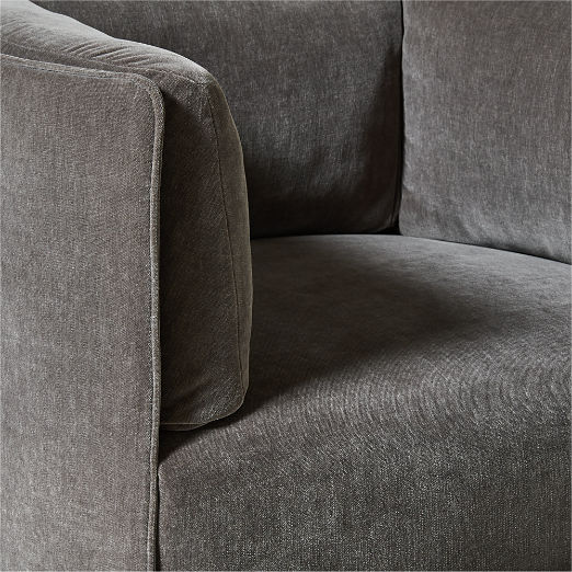 Clarendon Light Grey Fabric Accent Chair