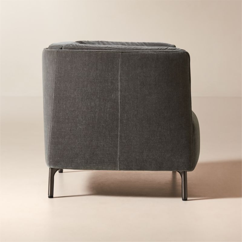 Clarendon Light Grey Fabric Accent Chair - image 3 of 7