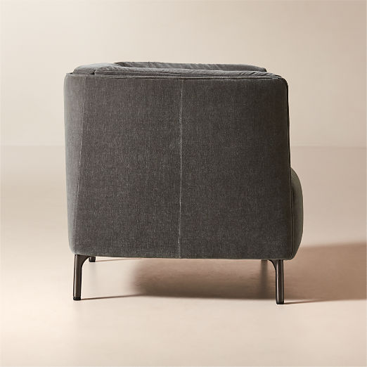 Clarendon Light Grey Fabric Accent Chair