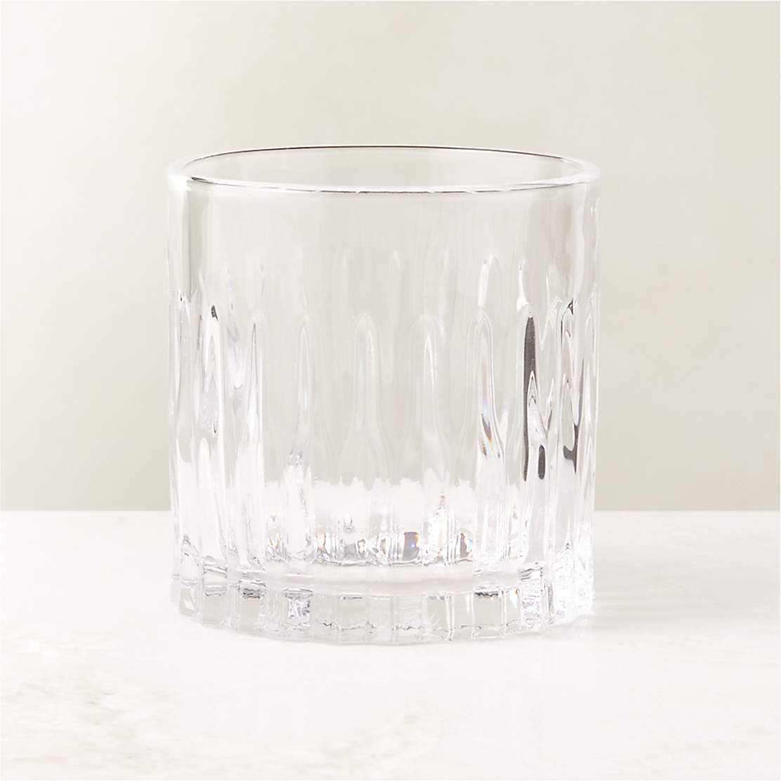 Chroma Clear Double Old-Fashioned Glass + Reviews | CB2