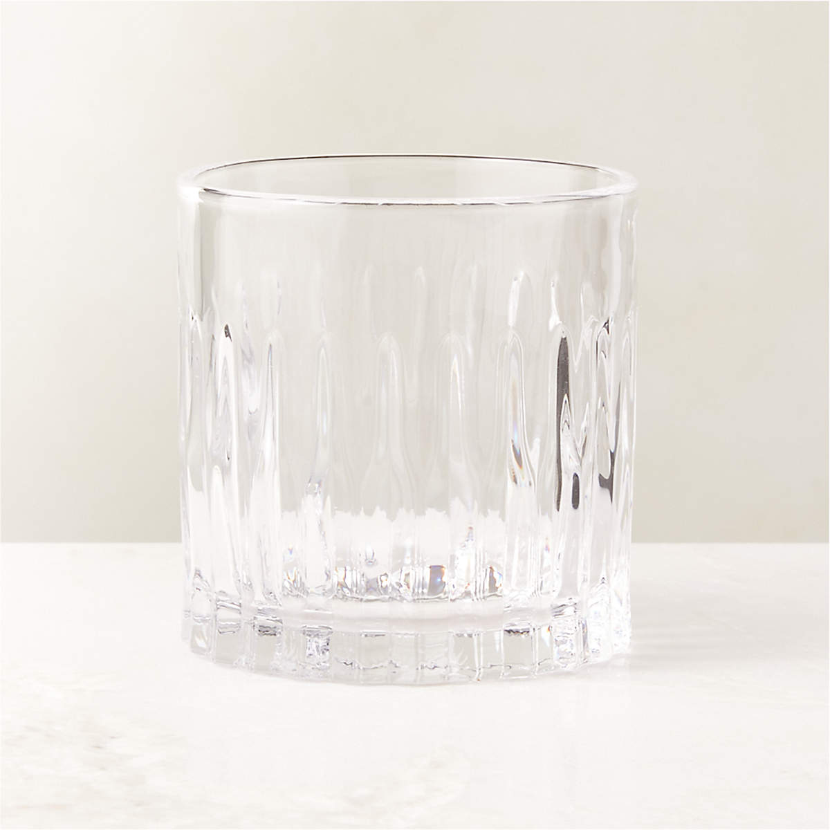 Clarion Modern Double Old-Fashioned Glass + Reviews | CB2