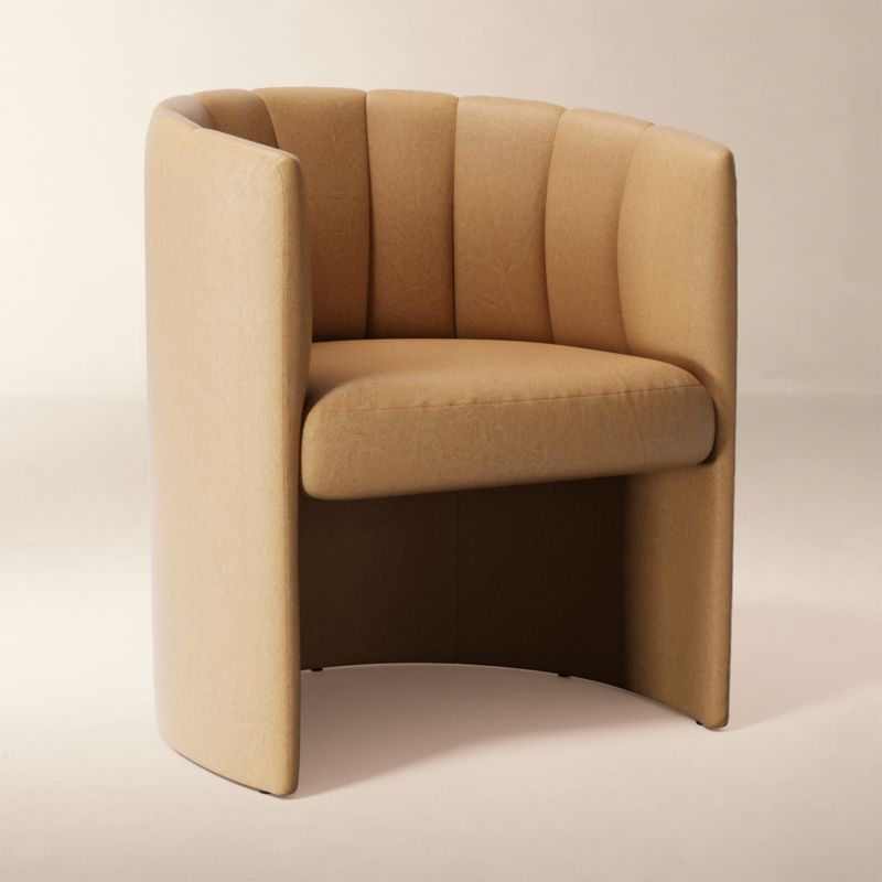 View Clark Leather Dining Chair Bello Saddle - image 3 of 5