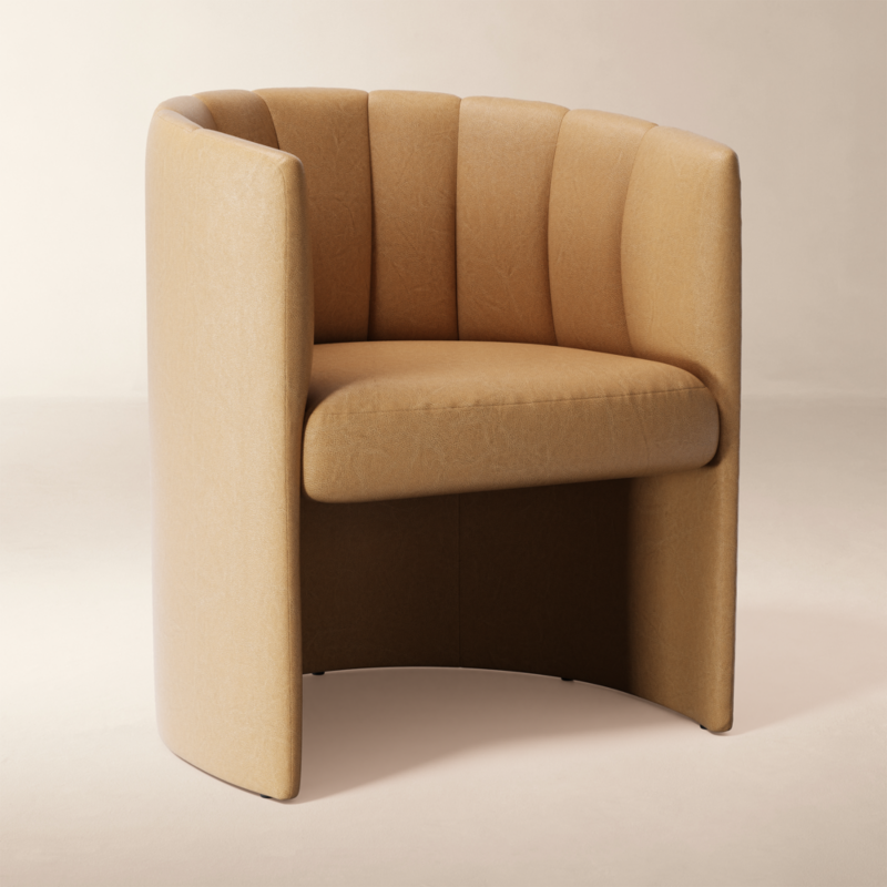 Clark Leather Dining Chair Bello Saddle - image 2 of 5
