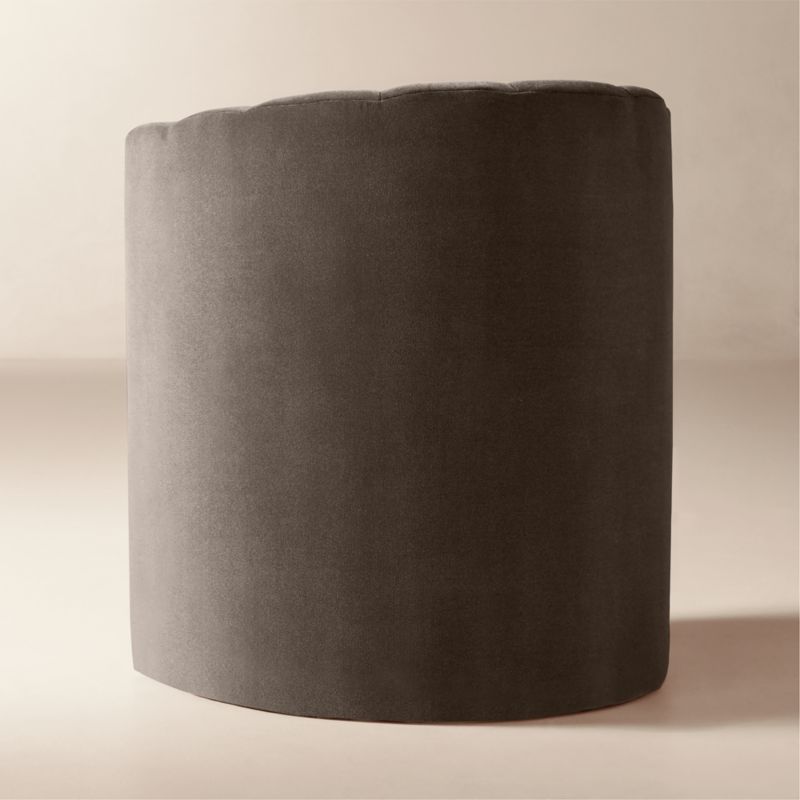 Clark Mink Faux Mohair Dining Armchair - image 4 of 7