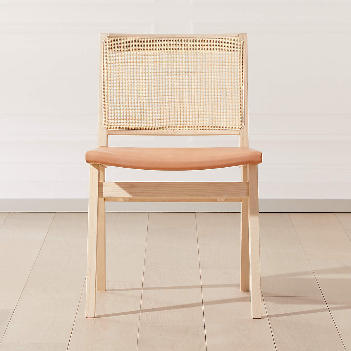 Claude Cane And Leather Dining Chair Reviews Cb2 Canada