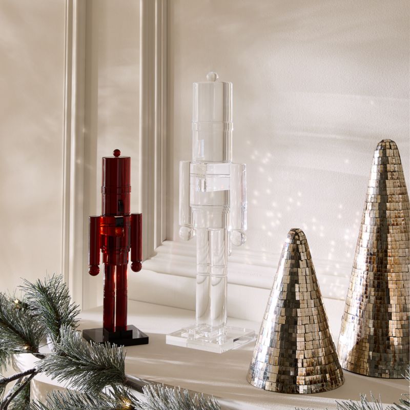 Clear Acrylic Christmas Nutcracker 16" - image 4 of 8