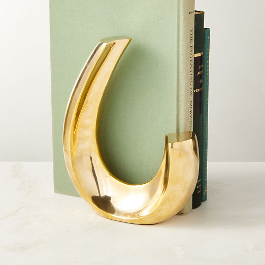 Clef Brass Sculpture Bookend