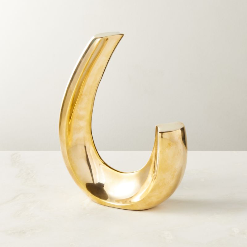 View Clef Brass Sculpture Bookend details