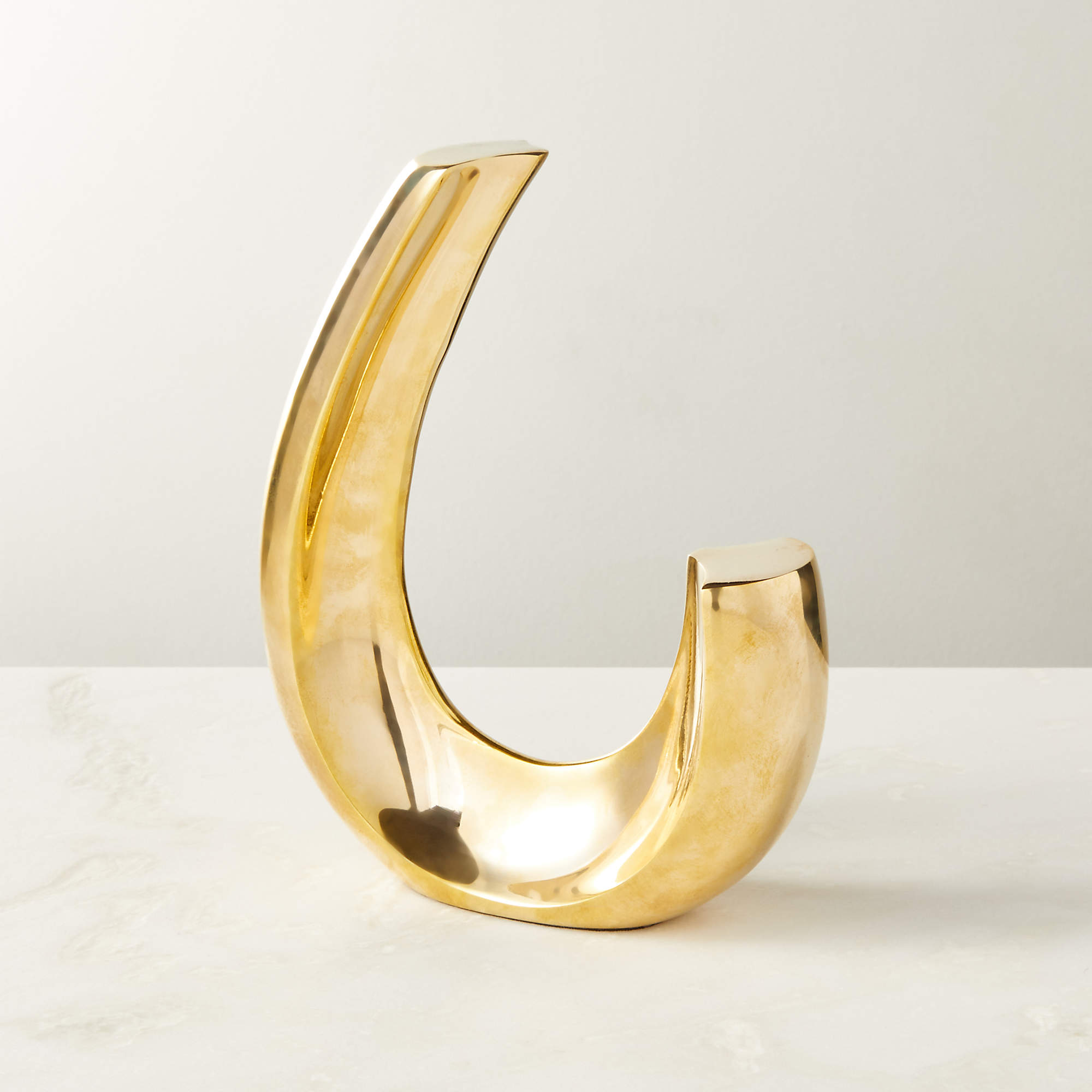 Clef Brass Sculpture Bookend + Reviews CB2