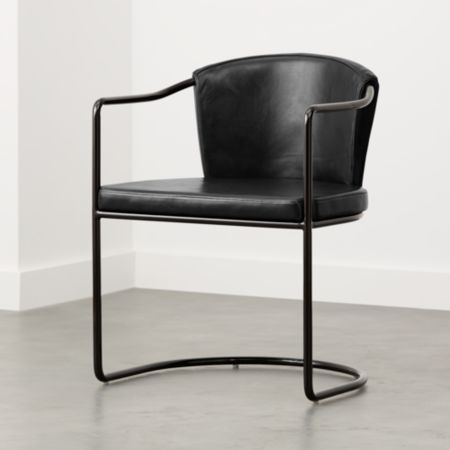 Cleo Black Cantilever Chair