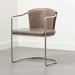 Modern Dining Chairs Accent Cafe And Kitchen Cb2 Cleo Grey Cantilever Chair