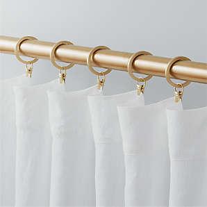 Modern Curtain Rods, Curtain Hardware & Curtain Rings with Clips