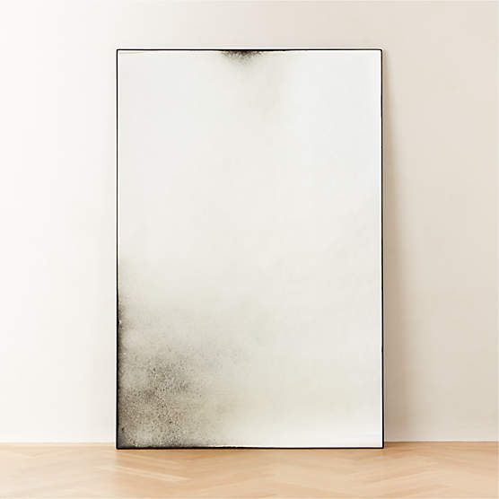 Clooney Antiqued Black Full-Length Floor Mirror 48''x72''