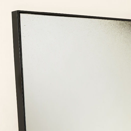 Clooney Antiqued Black Full-Length Floor Mirror 48''x72''