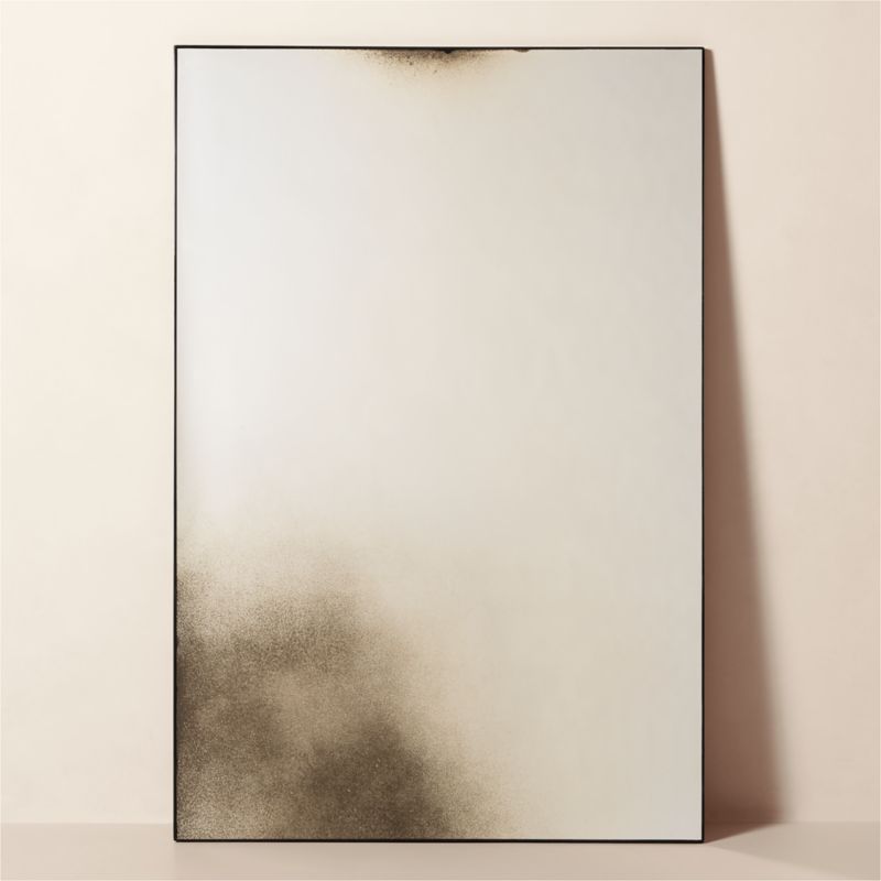 Viewing product image Clooney Antiqued Black Full-Length Floor Mirror 48''x72'' - image 1 of 4