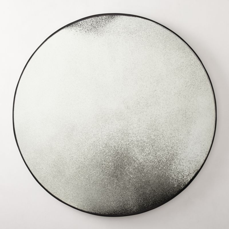 Viewing product image Clooney Antiqued Round Wall Mirror 36" - image 1 of 14