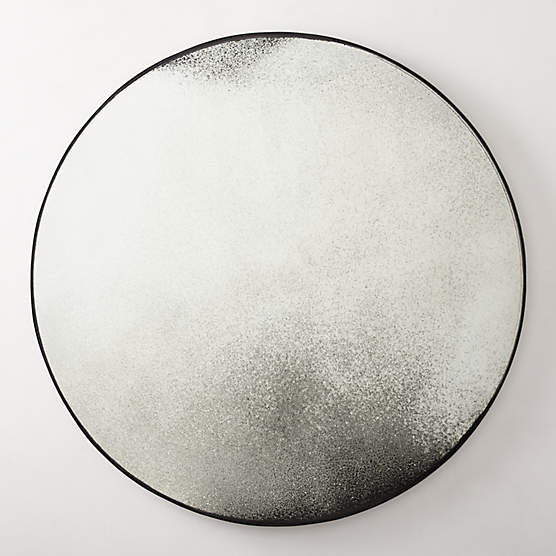 Clooney Antiqued Round Wall Mirror 36"