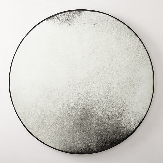 Clooney Antiqued Round Wall Mirror 36"