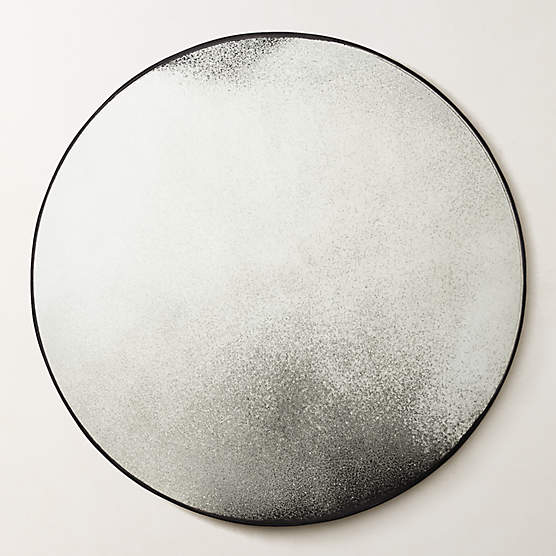 Clooney Antiqued Round Wall Mirror 36"