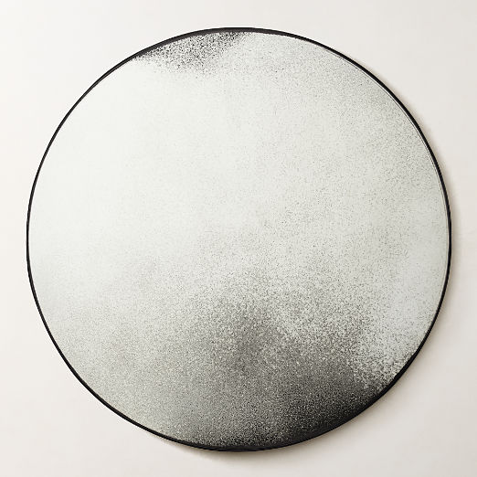 Clooney Antiqued Round Wall Mirror 36"