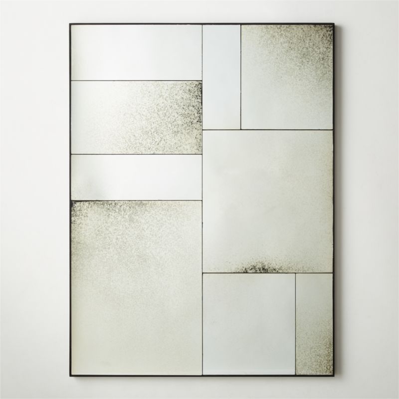 Clooney Antiqued Panel Wall Mirror 36''x48'' - image 0 of 6