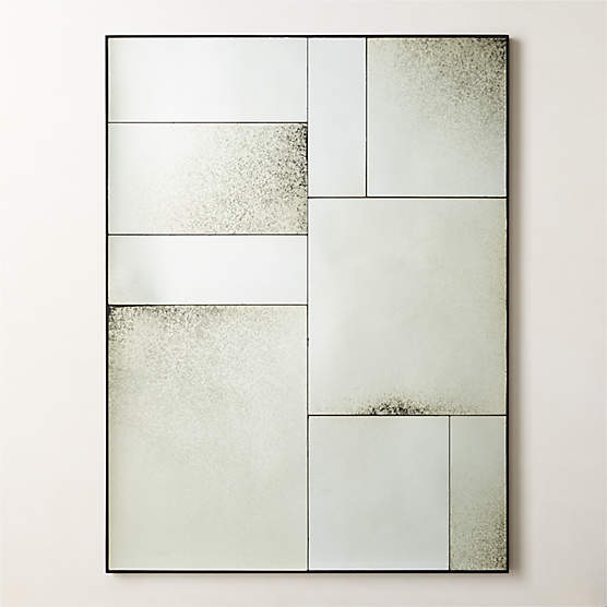 Clooney Antiqued Panel Wall Mirror 36''x48''
